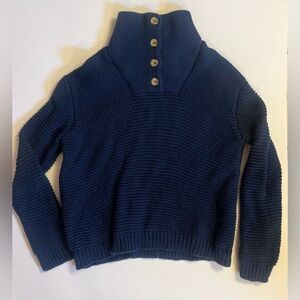 Alice Walk Cotton Weekender Sweater - Navy, XL